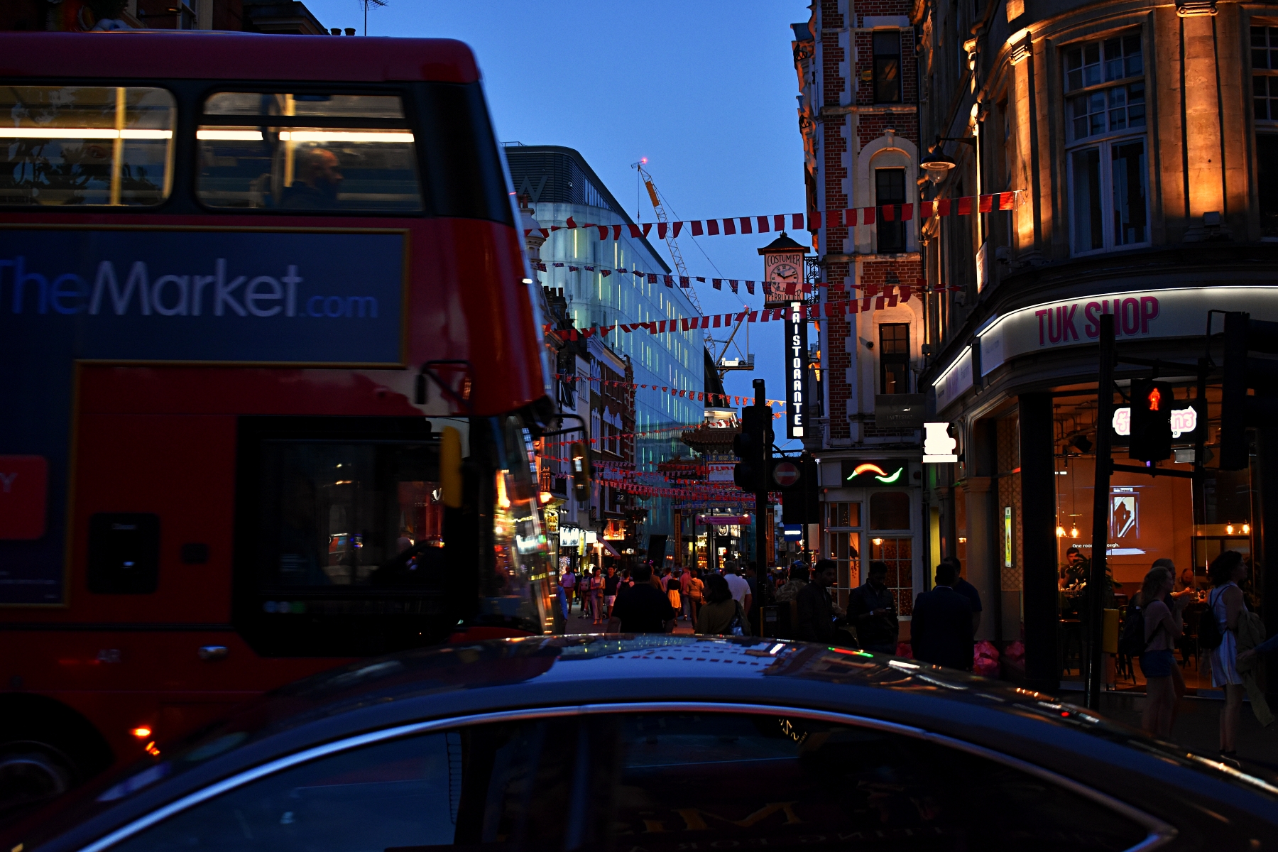 London's chinatown at night